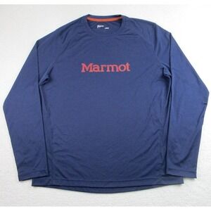 Marmot Shirt Mens XL Blue‎ Long Sleeve Performance Sun Protection P33370 Outdoor